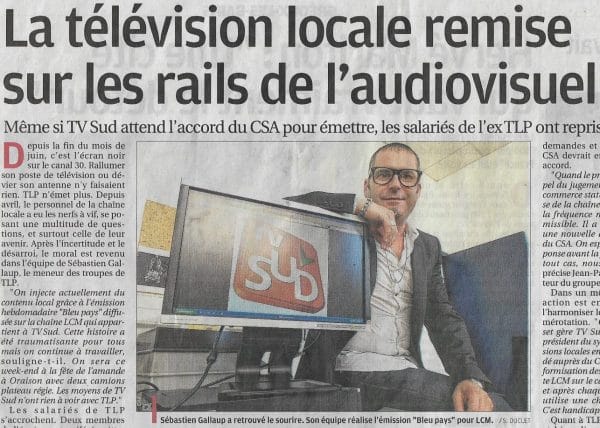 audiovisuel-Sébastien Galaup-compétence animateur-TV Sud-LCM