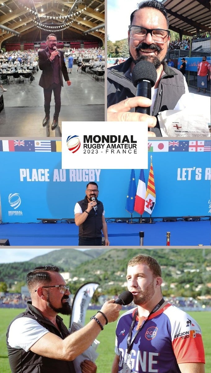 Festival Rugby Amateur 2023 speaker sportif-Sébastien Galaup-Festival Mondial Rugby amateur-2023