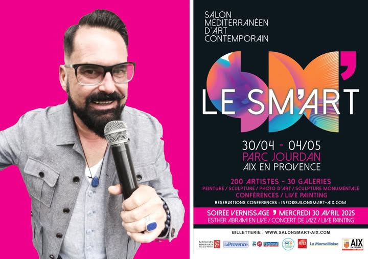 Sébastien GALAUP-animateur professionnel-Salon d'Art contemporain 2025-Aix en Provence