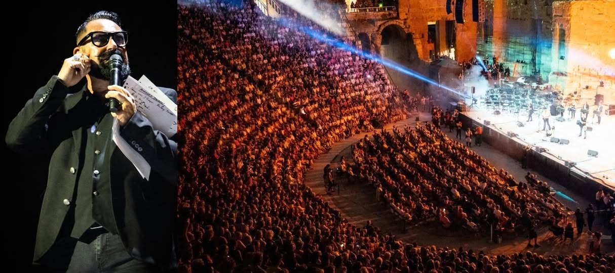 Sébastien GALAUP-présentateur professionnel-Théâtre antique d'Orange-spectacle 2025-groupe Le Condor
