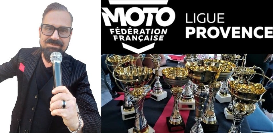 Sébastien GALAUP-présentateur professionnel-remise des trophées 2026-Ligue de Provence motocycliste